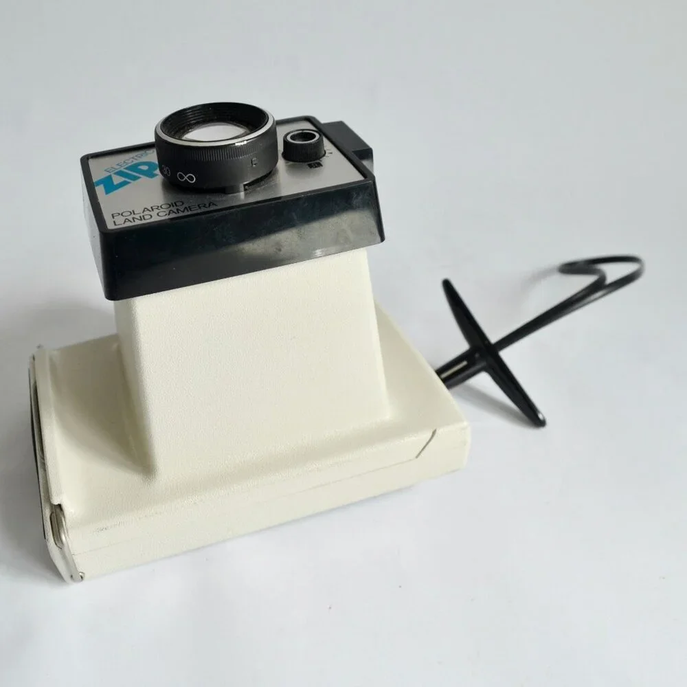 Polaroid Electric Zip Land Camera White Vintage UNTESTED